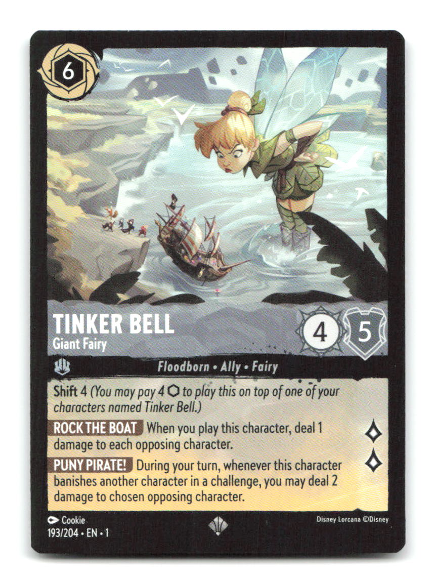 Tinker Bell - Giant Fairy 193/204 1 Lorcana NM