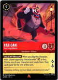 Ratigan - Very Large Mouse 121/204 Rare Rise of the Floodborn Lorcana Near Mint