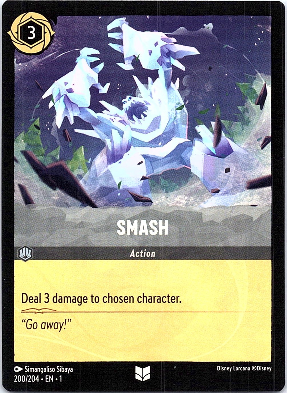 Smash 200/204 Uncommon The First Chapter Lorcana Near Mint