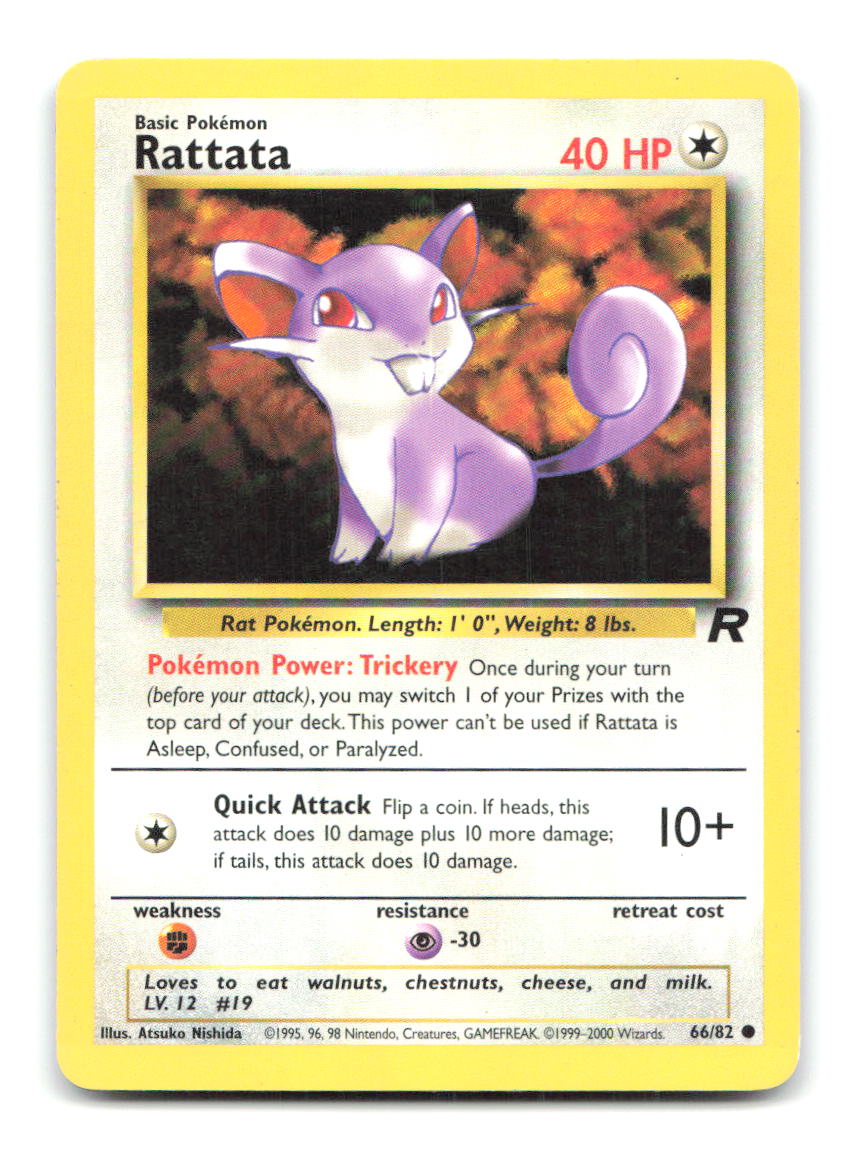 Rattata 66/82 TR Pokemon Unlimited HP