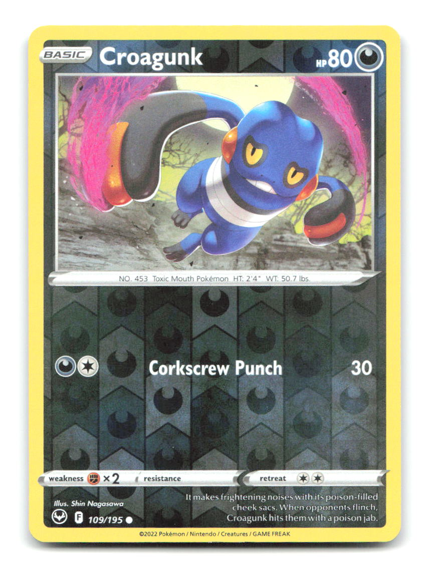 Croagunk 109/195 SIT Pokemon Reverse Holo LP