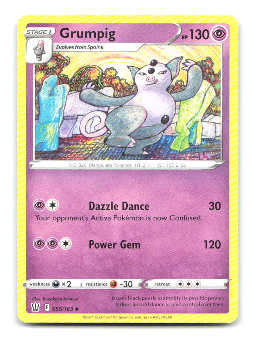 Grumpig 056/163 UC Battle Styles Pokemon NM