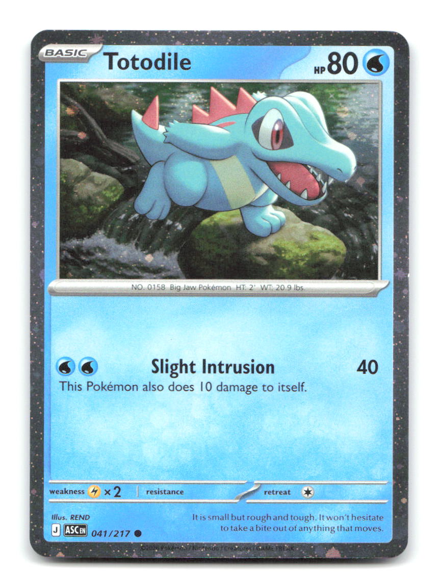Totodile (Cosmos Holo) 041/217 MCAP Pokemon NM