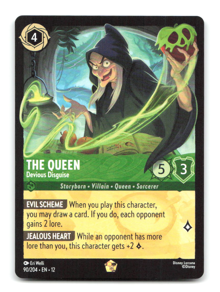 The Queen - Devious Disguise 90/204 12 Lorcana NM