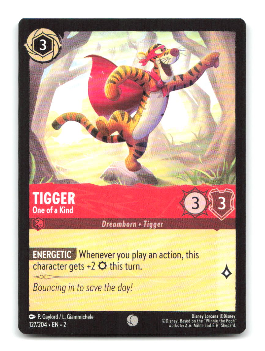Tigger - One of a Kind 127/204 2 Lorcana NM