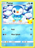 Piplup 020/025 Promo McDonald's 25th Anniversary Promos Pokemon Lightly Played