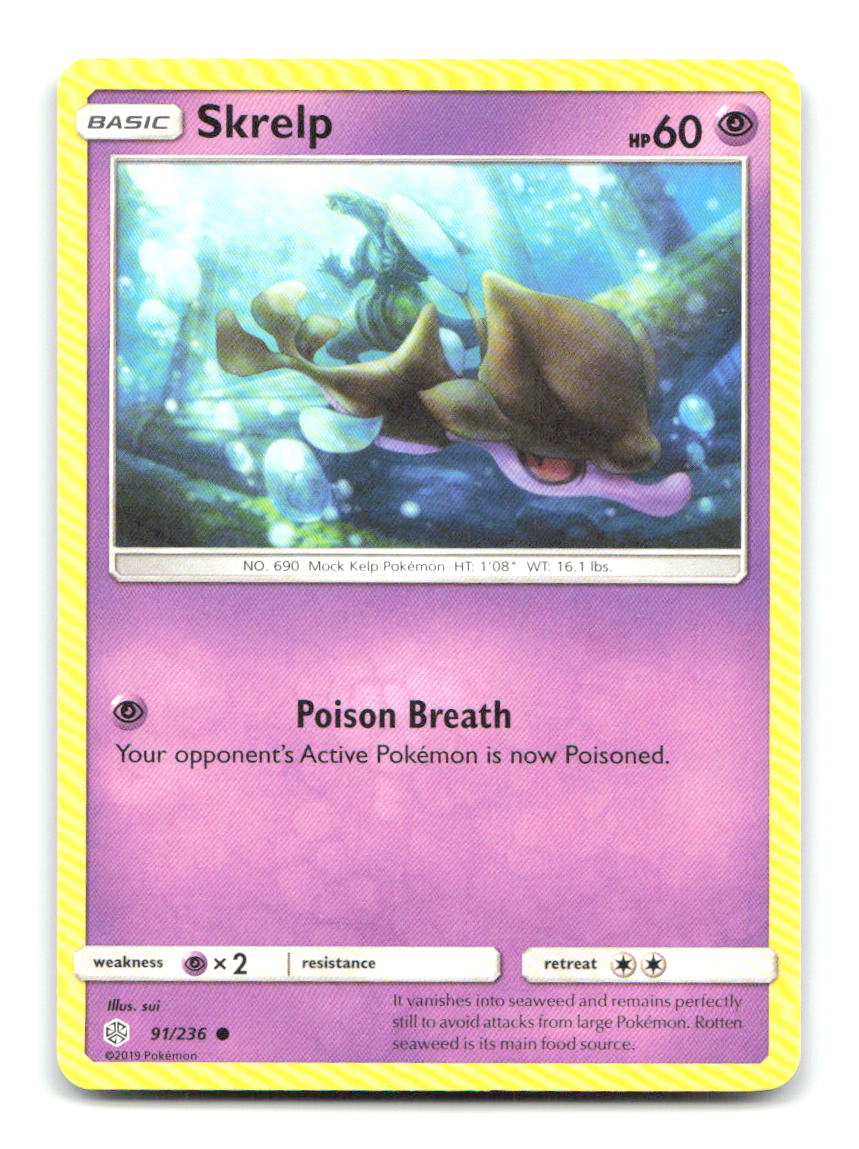 Skrelp 91/236 Common Cosmic Eclipse Pokemon Near Mint