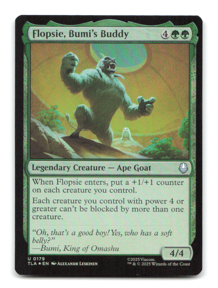 Flopsie, Bumi's Buddy 179 TLA Magic: The Gathering Foil NM