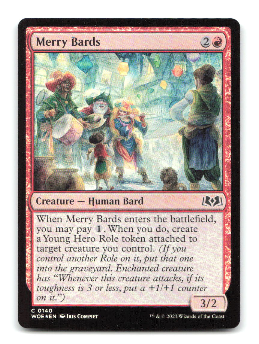 Merry Bards 140 WOE Magic: The Gathering Foil NM