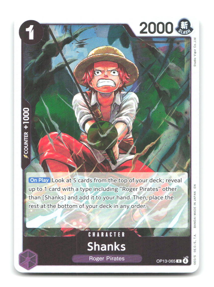 Shanks (065) OP13-065 OP13 One Piece Foil NM