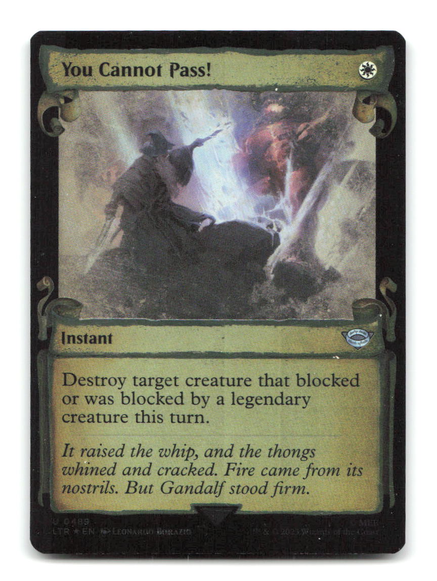 You Cannot Pass! (Showcase Scrolls) 489 LTR Magic: The Gathering Foil NM