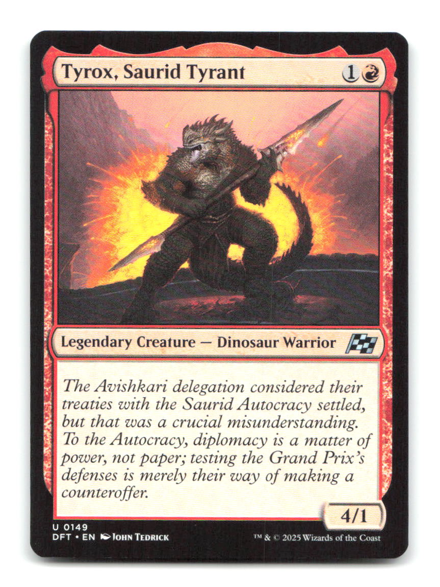 Tyrox, Saurid Tyrant 149 UC Aetherdrift Magic: The Gathering NM