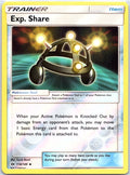 Exp. Share 118/149 Uncommon SM Base Set Pokemon Reverse Holo Lightly Played