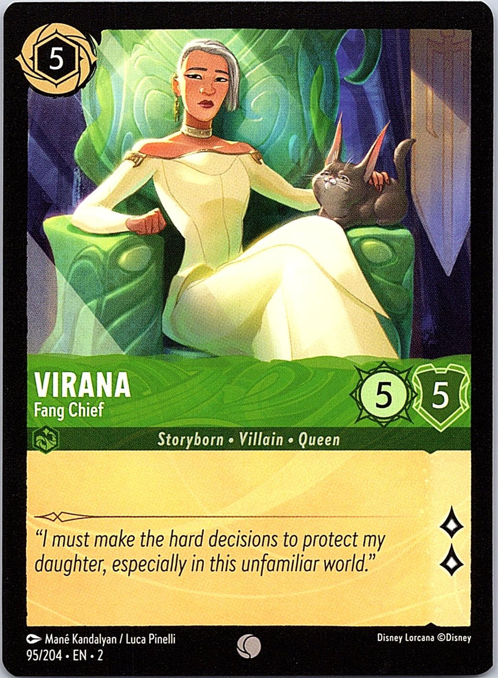Virana - Fang Chief 95/204 Common Rise of the Floodborn Lorcana Near Mint