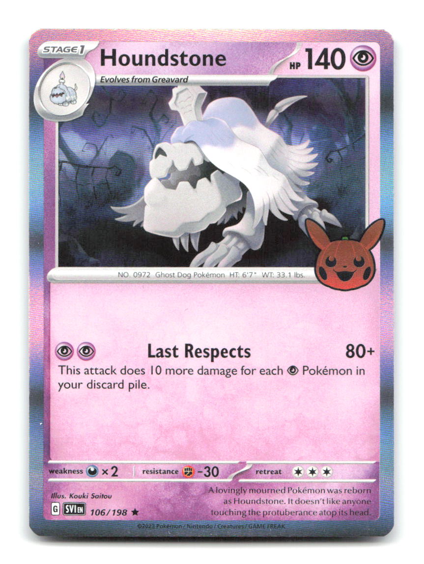 Houndstone 106/198 SVI Pokemon Holo NM