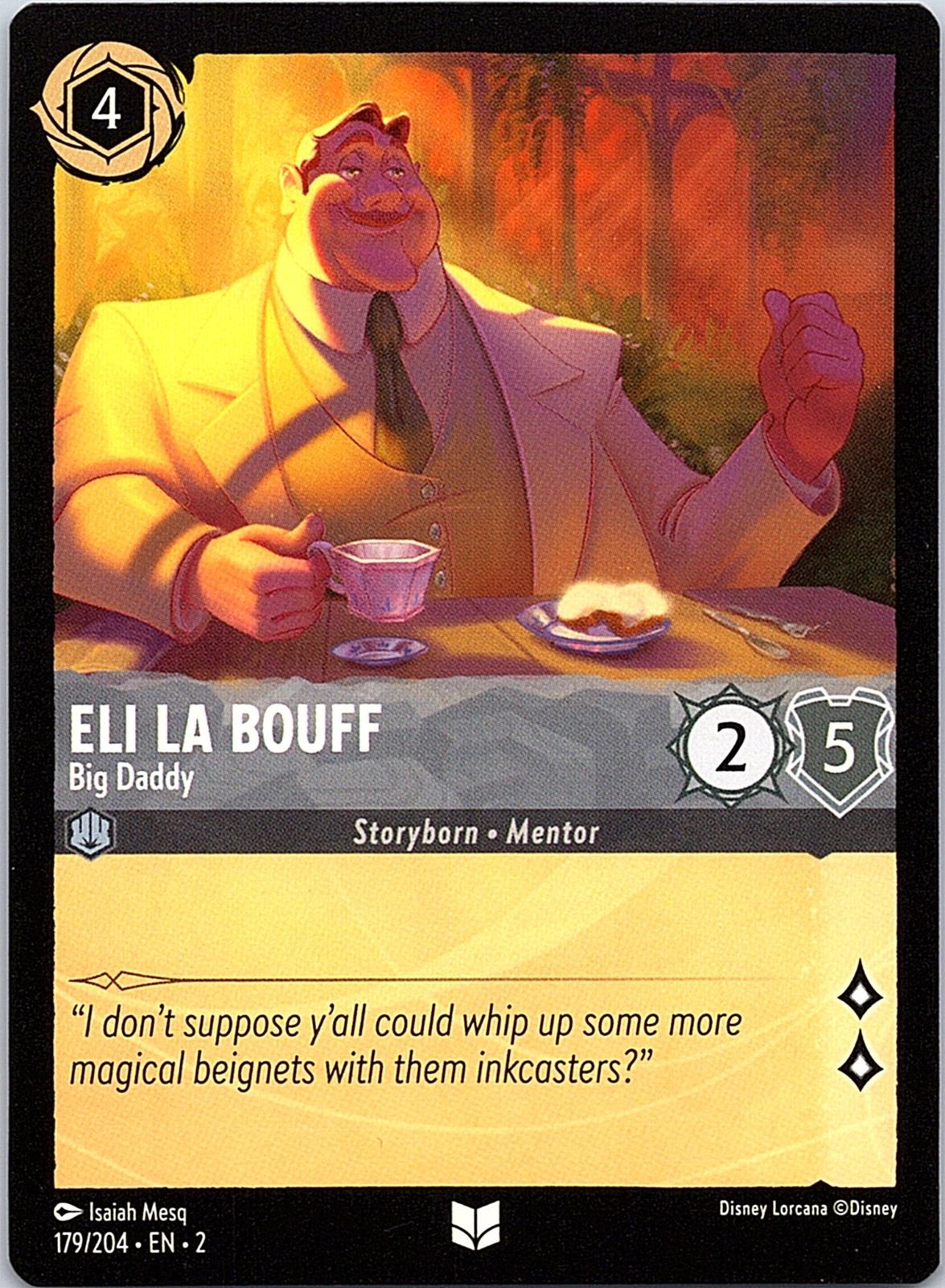 Eli La Bouff - Big Daddy 179/204 Uncommon Rise of the Floodborn Lorcana NM
