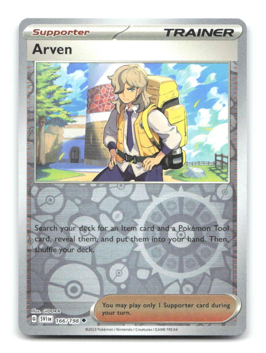 Arven 166/198 SVI Pokemon Reverse Holo NM