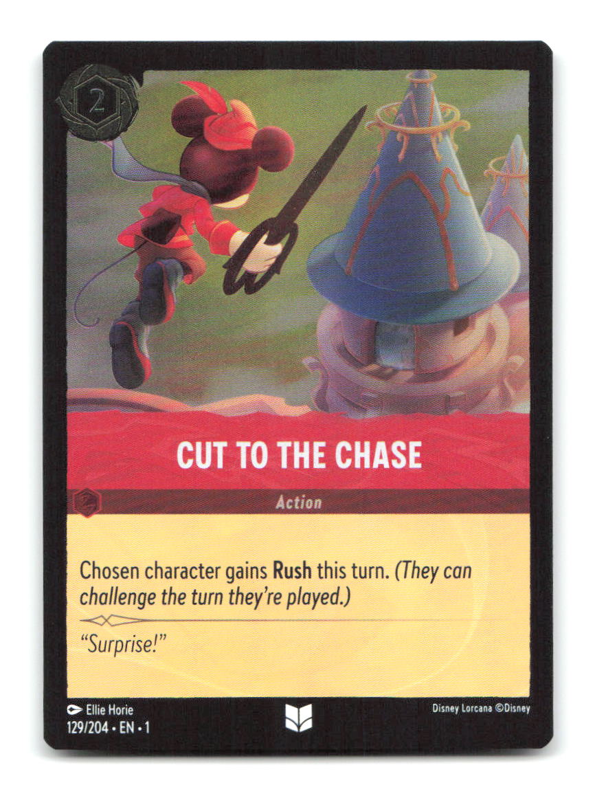 Cut to the Chase 129/204 1 Lorcana Cold Foil NM