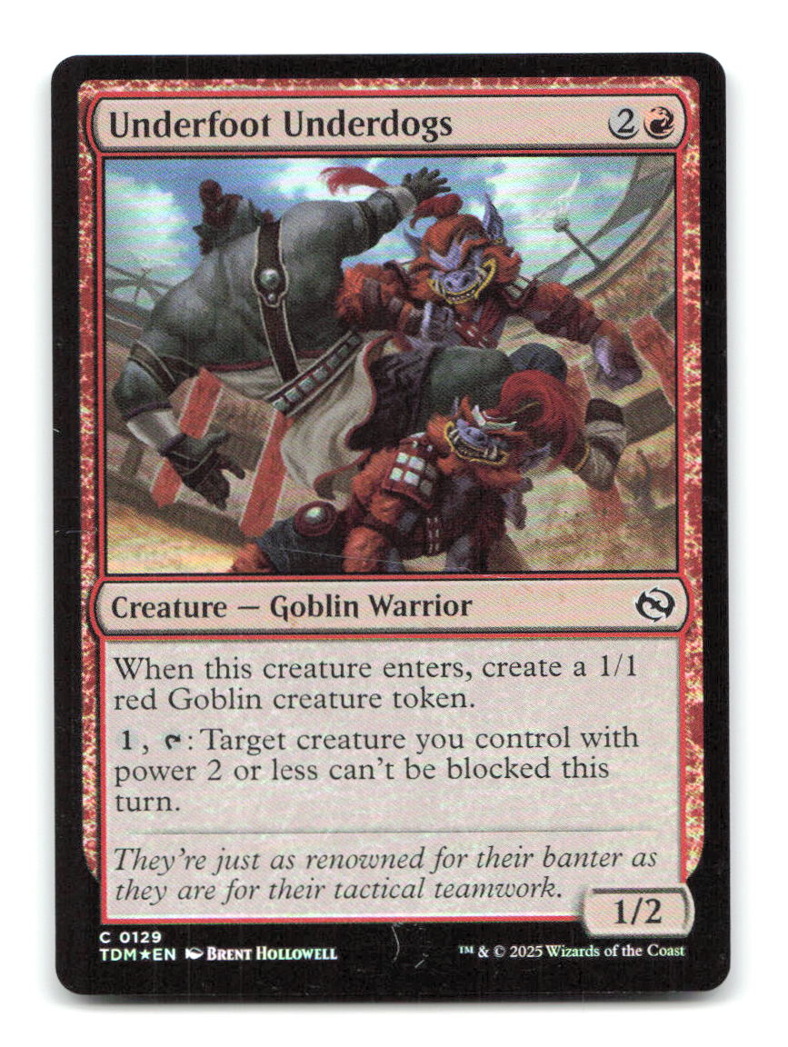 Underfoot Underdogs 129 TDM Magic: The Gathering Foil NM