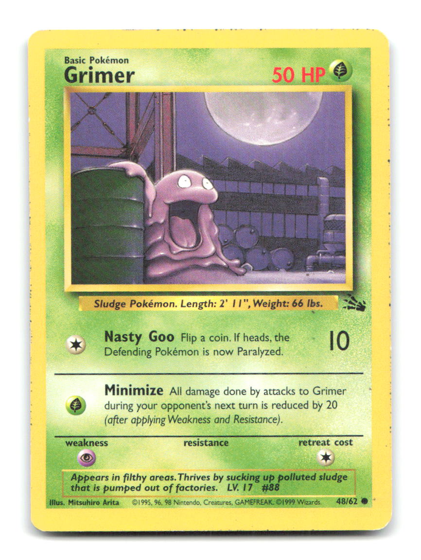 Grimer 48/62 FO Pokemon Unlimited HP