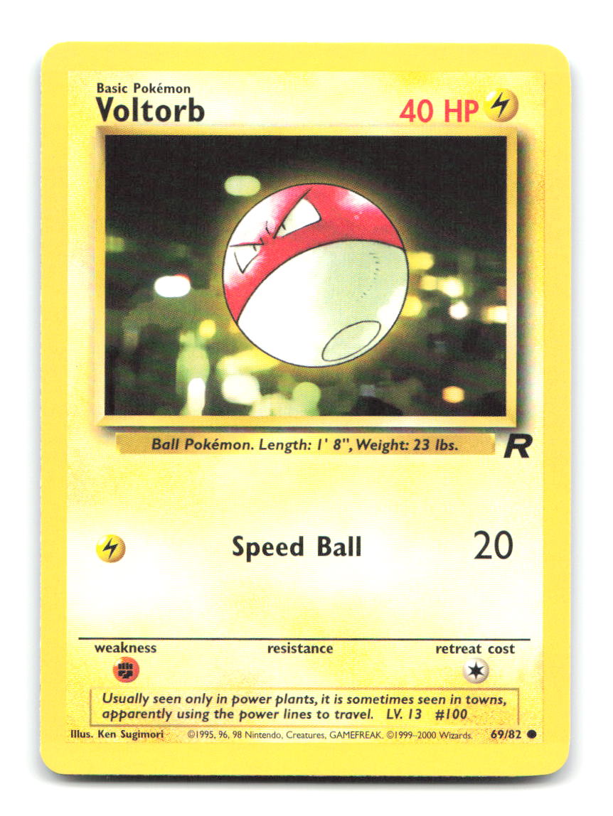 Voltorb 69/82 TR Pokemon Unlimited LP