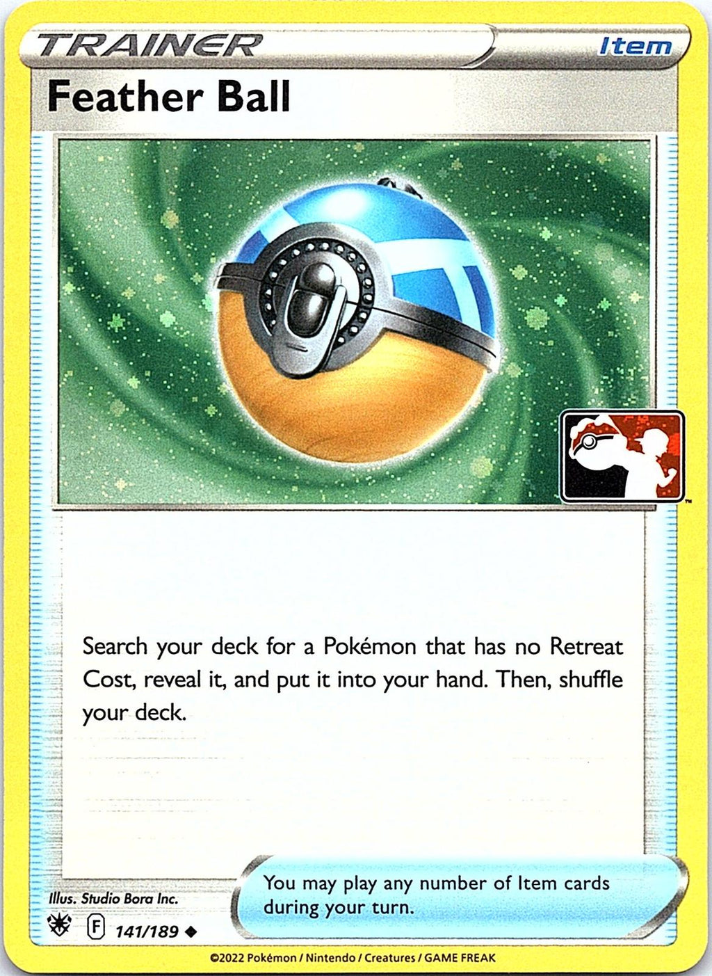 Feather Ball 141/189 Uncommon Prize Pack Series Cards Pokemon Near Mint