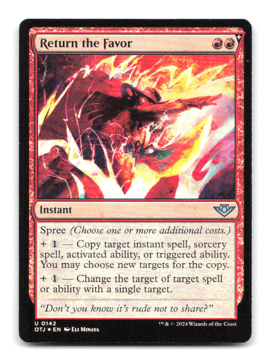 Return the Favor 142 OTJ Magic: The Gathering Foil NM