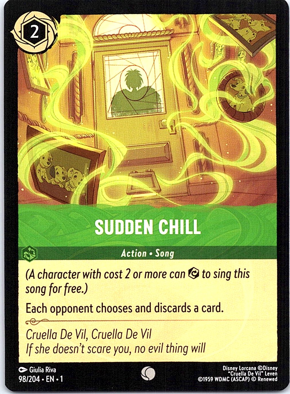 Sudden Chill 98/204 Common The First Chapter Lorcana Near Mint