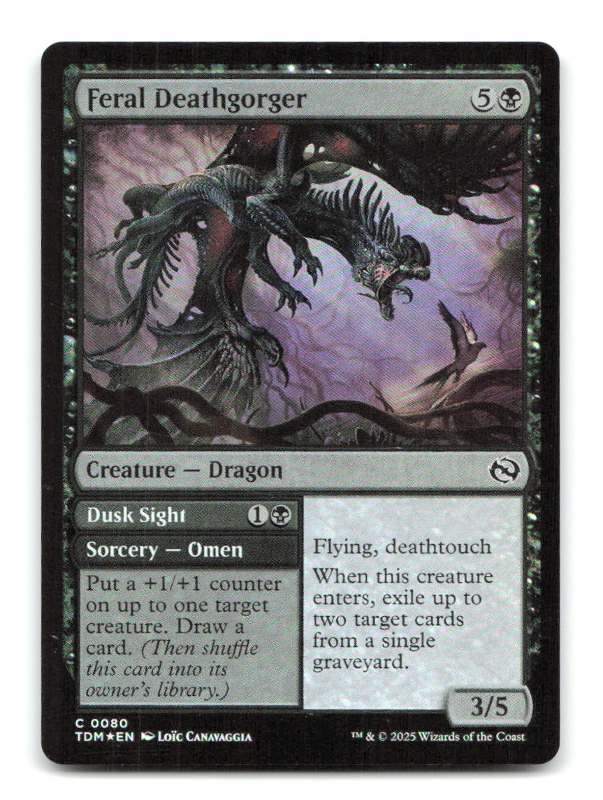 Feral Deathgorger 80 TDM Magic: The Gathering Foil NM