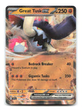 Great Tusk ex 123/198 Double Rare Scarlet & Violet Pokemon Holo Near Mint