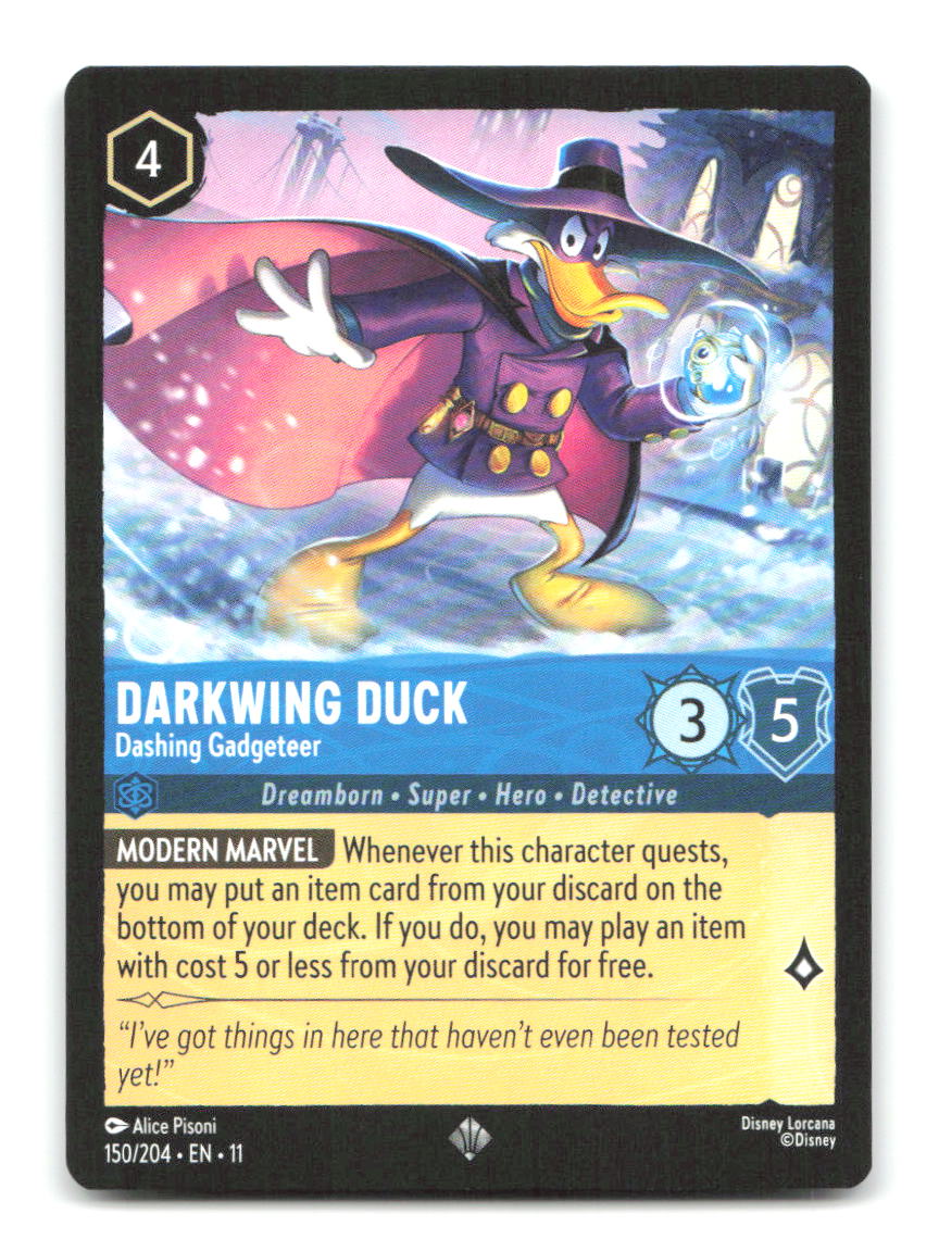 Darkwing Duck - Dashing Gadgeteer 150/204 11 Lorcana NM