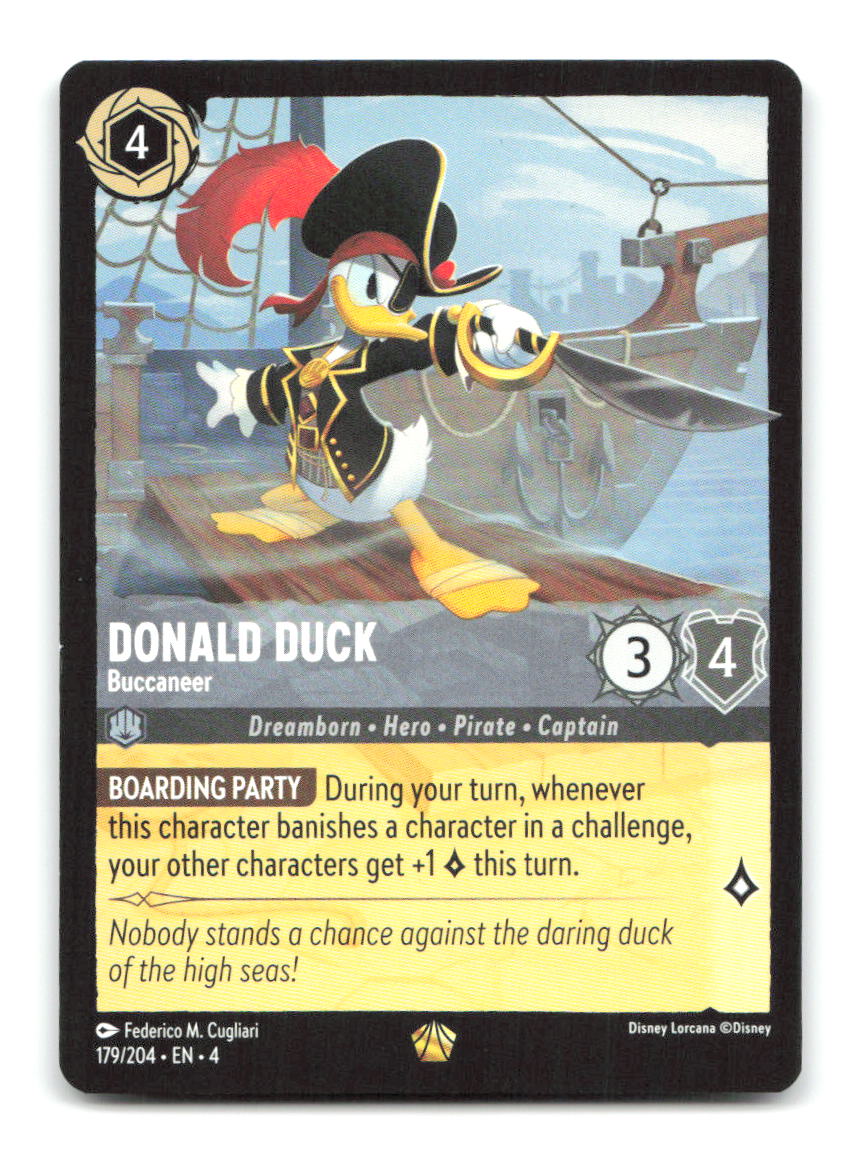 Donald Duck - Buccaneer 179/204 4 Lorcana NM