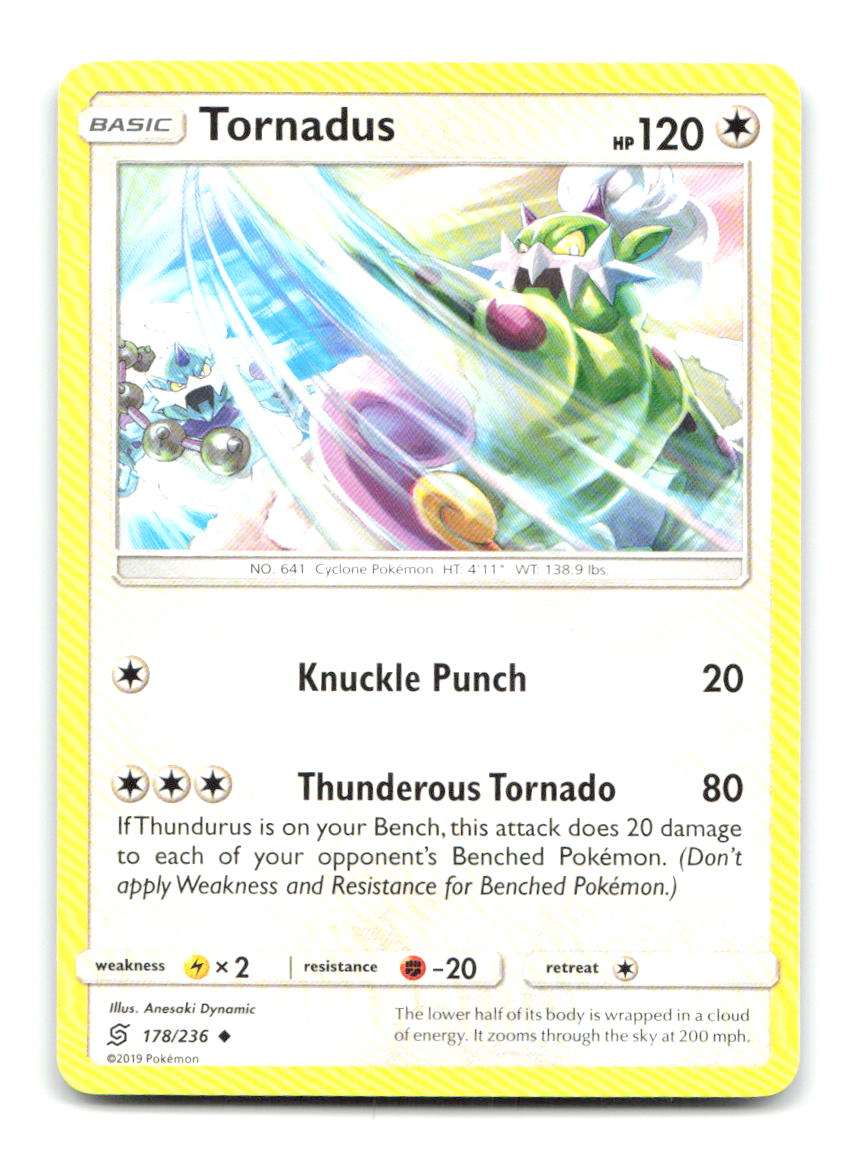 Tornadus 178/236 Uncommon Unified Minds Pokemon Lightly Played