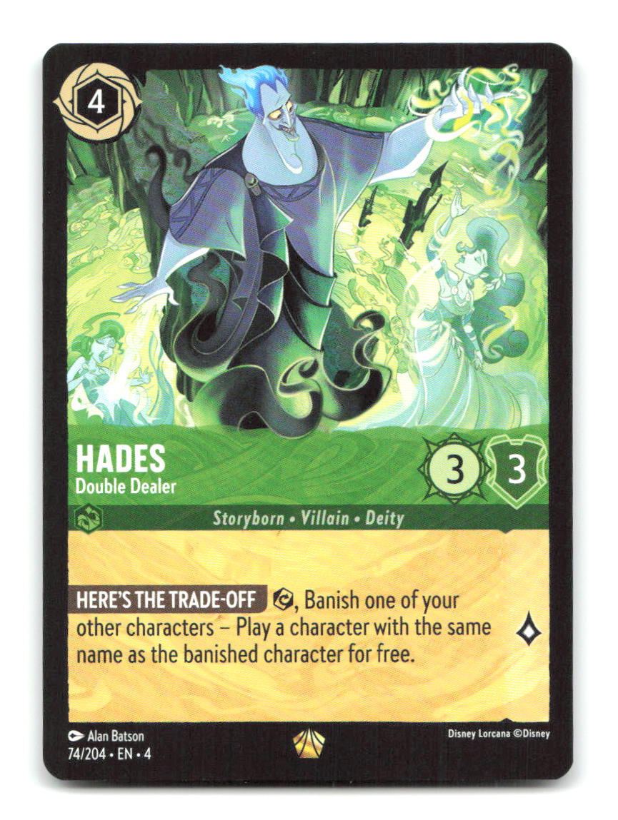 Hades - Double Dealer 74/204 4 Lorcana NM