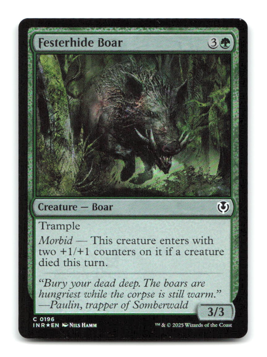 Festerhide Boar 196 INR Magic: The Gathering Foil NM
