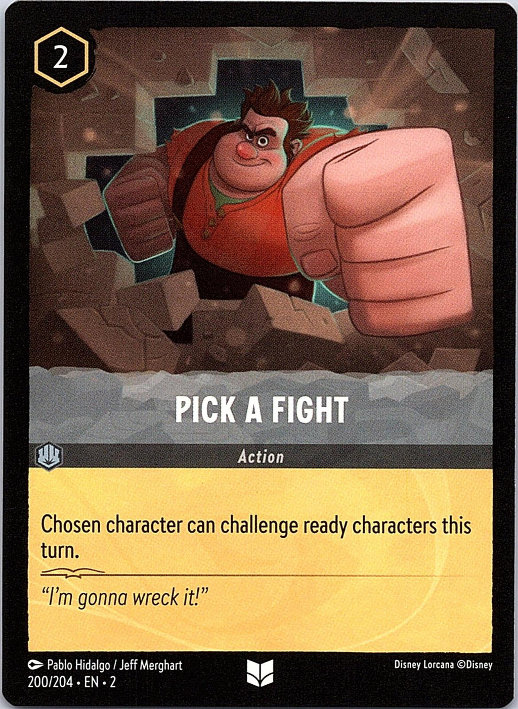 Pick a Fight 200/204 Uncommon Rise of the Floodborn Lorcana Near Mint