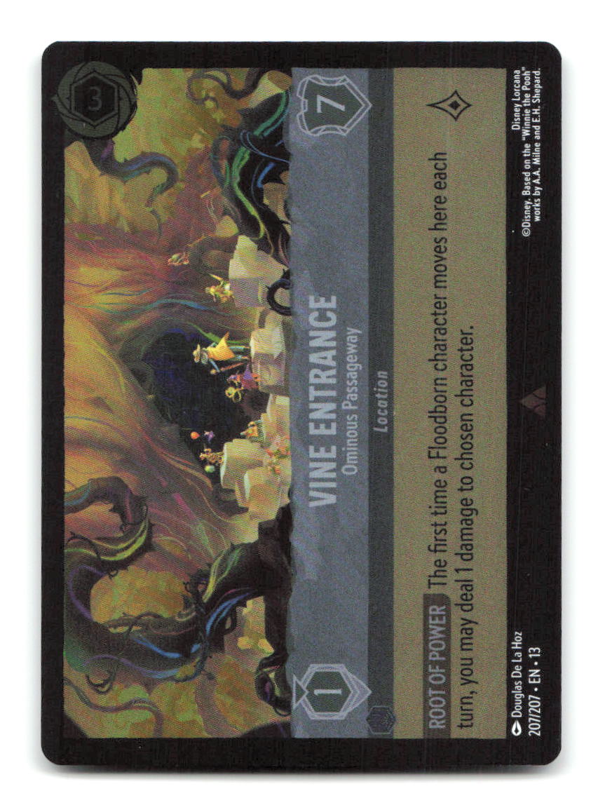 Vine Entrance - Ominous Passageway 207/204 13 Lorcana Cold Foil NM