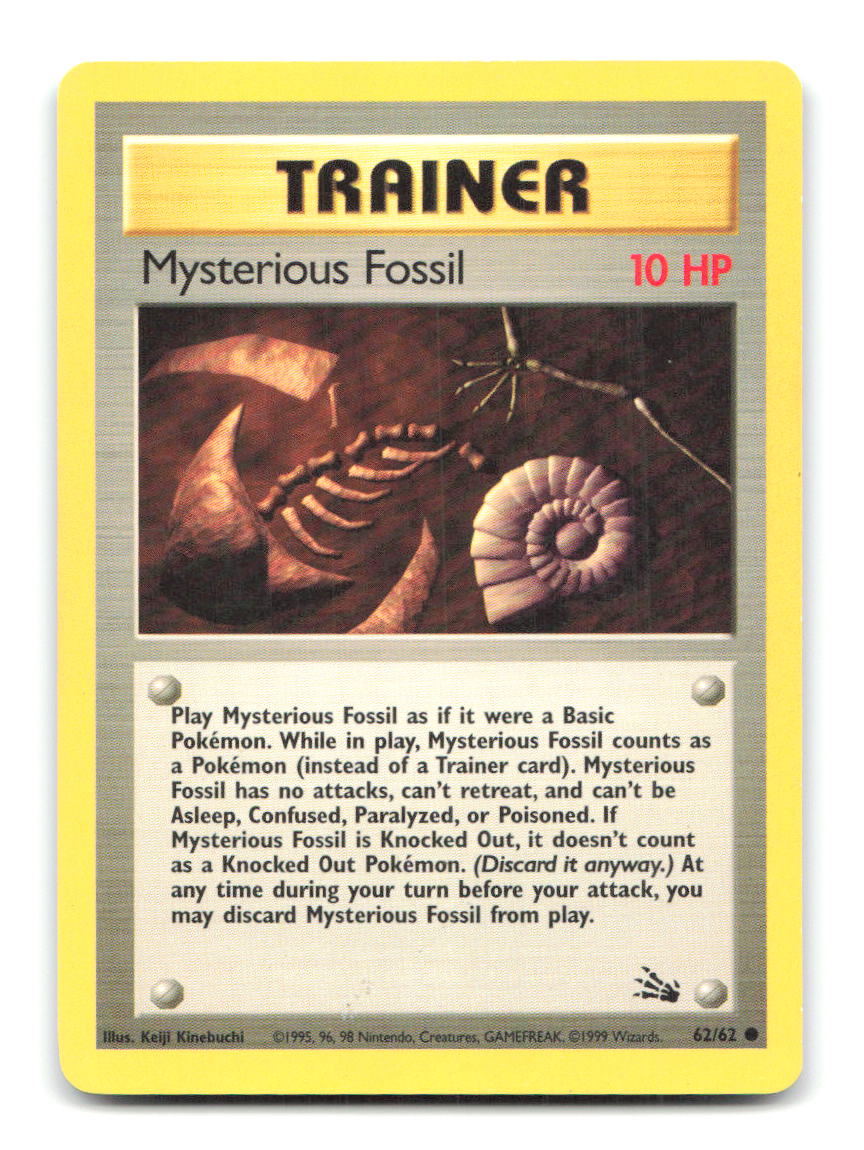 Mysterious Fossil 62/62 FO Pokemon Unlimited HP