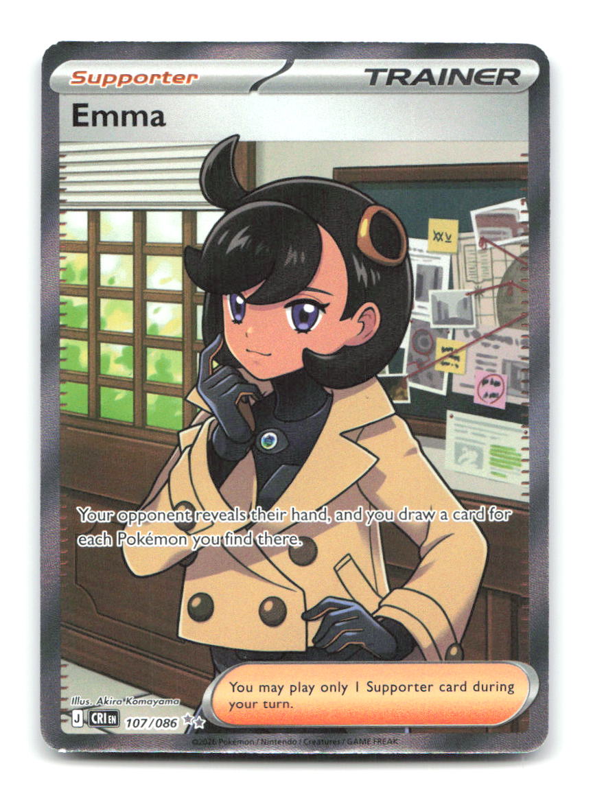 Emma 107/086 ME04 Pokemon Holo NM
