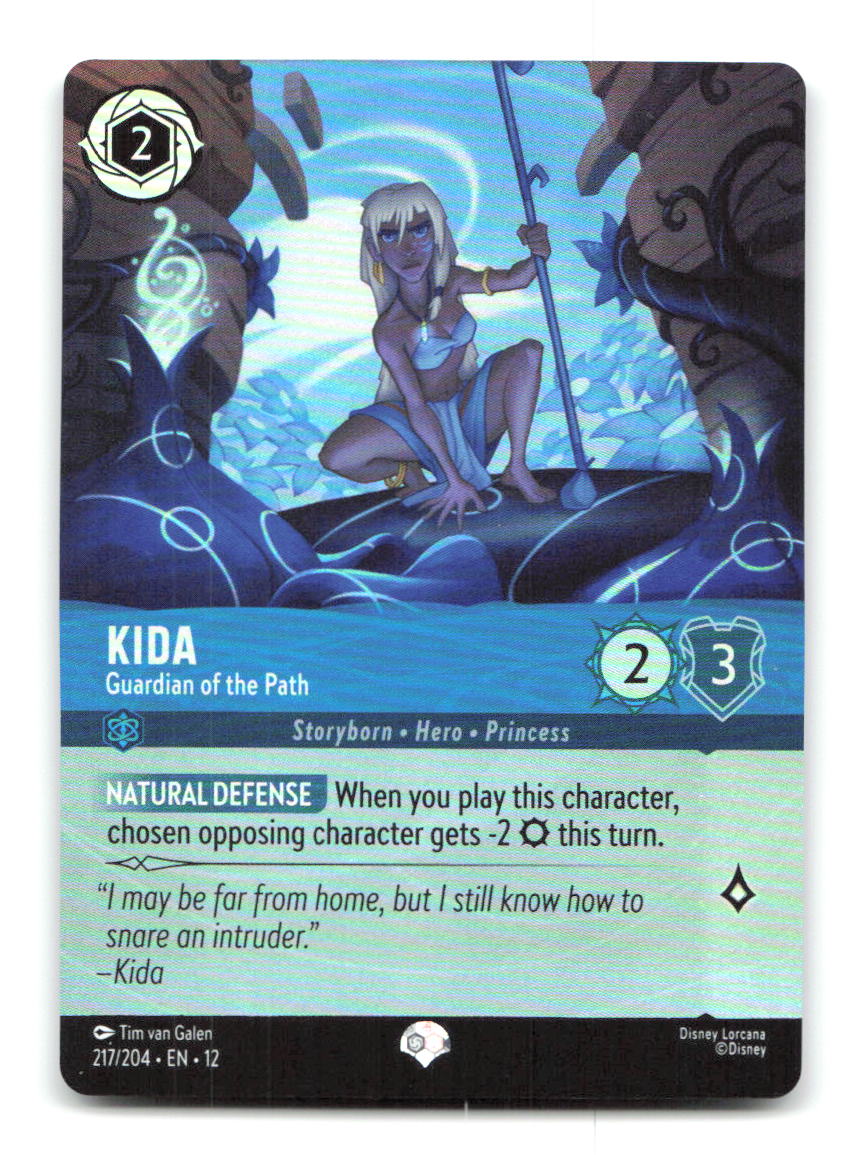 Kida - Guardian of the Path (Epic) 217/204 12 Lorcana Holo NM