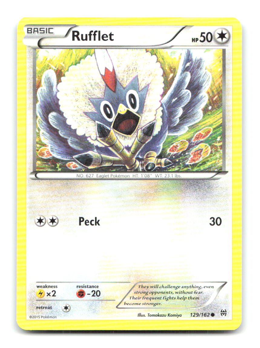 Rufflet 129/162 Common BREAKthrough Pokemon Lightly Played
