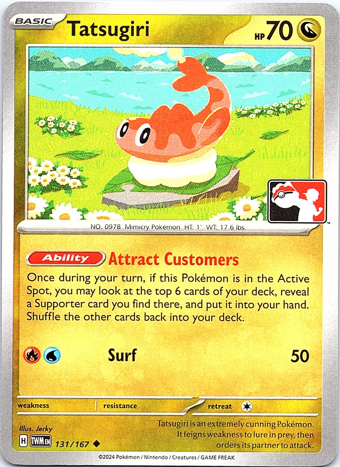 Tatsugiri 131/167 Uncommon Prize Pack Series Cards Pokemon Lightly Played