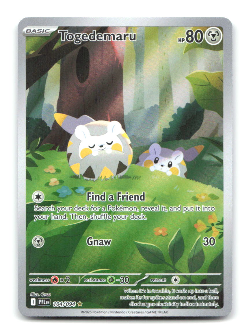 Togedemaru 104/094 PFL Pokemon Holo NM