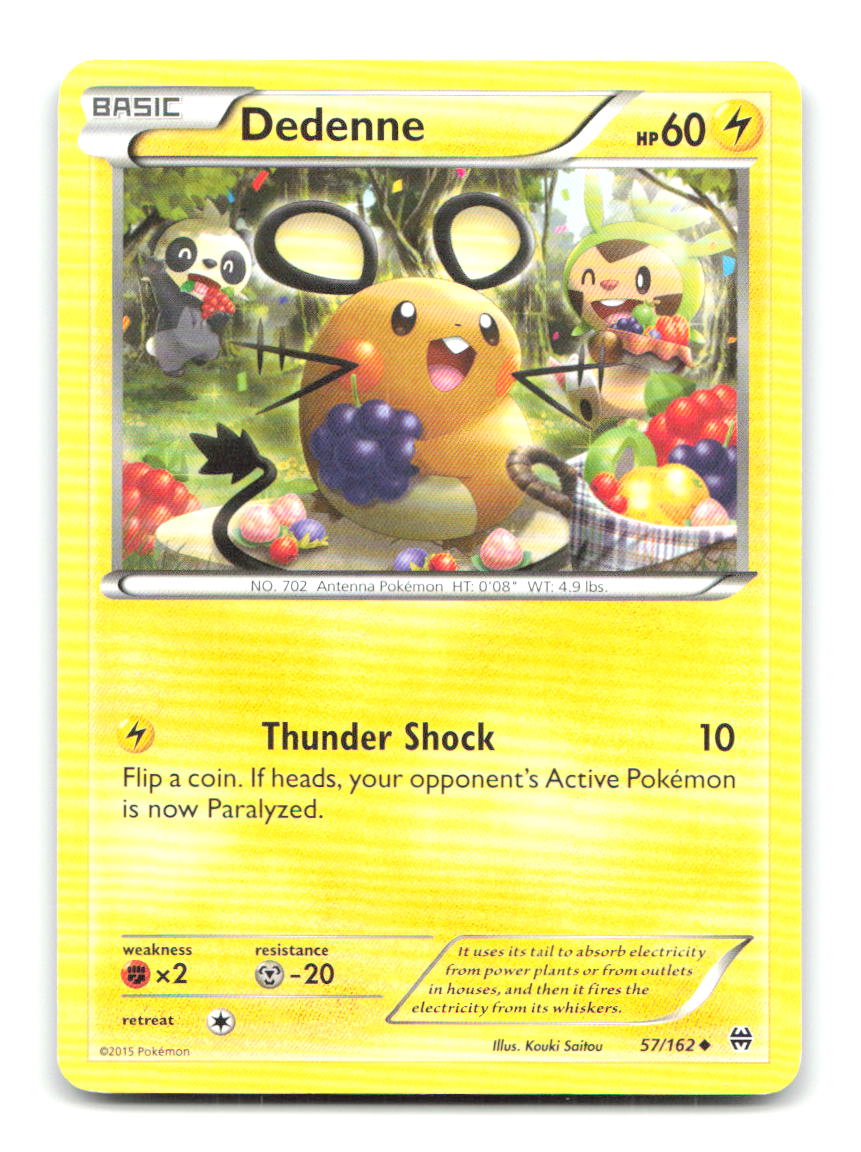Dedenne 57/162 Uncommon BREAKthrough Pokemon Lightly Played