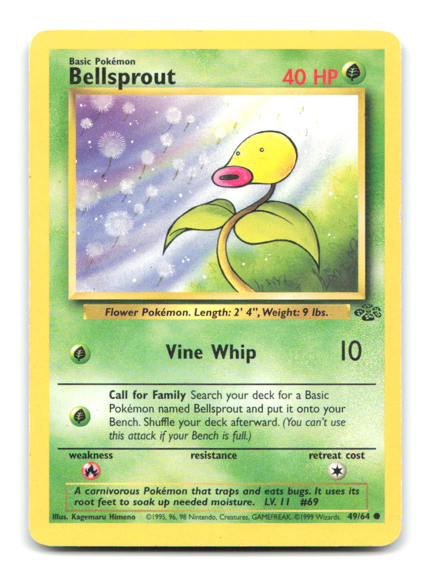 Bellsprout 49/64 JU Pokemon Unlimited HP