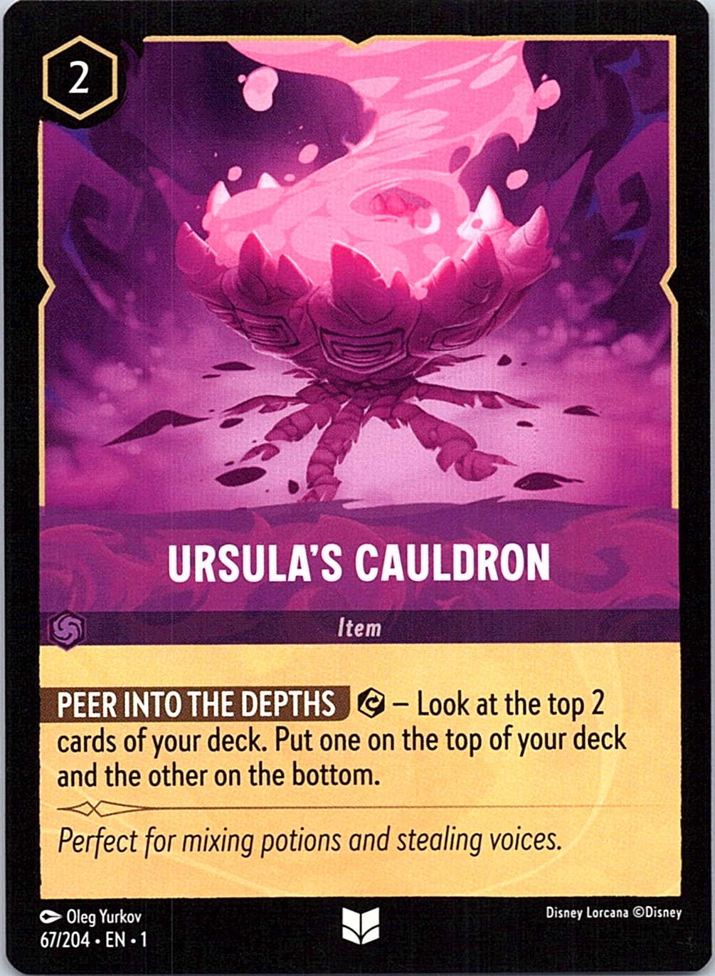 Ursula's Cauldron 67/204 Uncommon The First Chapter Lorcana Near Mint