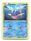 Carvanha 32/135 Common Plasma Storm Pokemon Reverse Holo Moderately Played