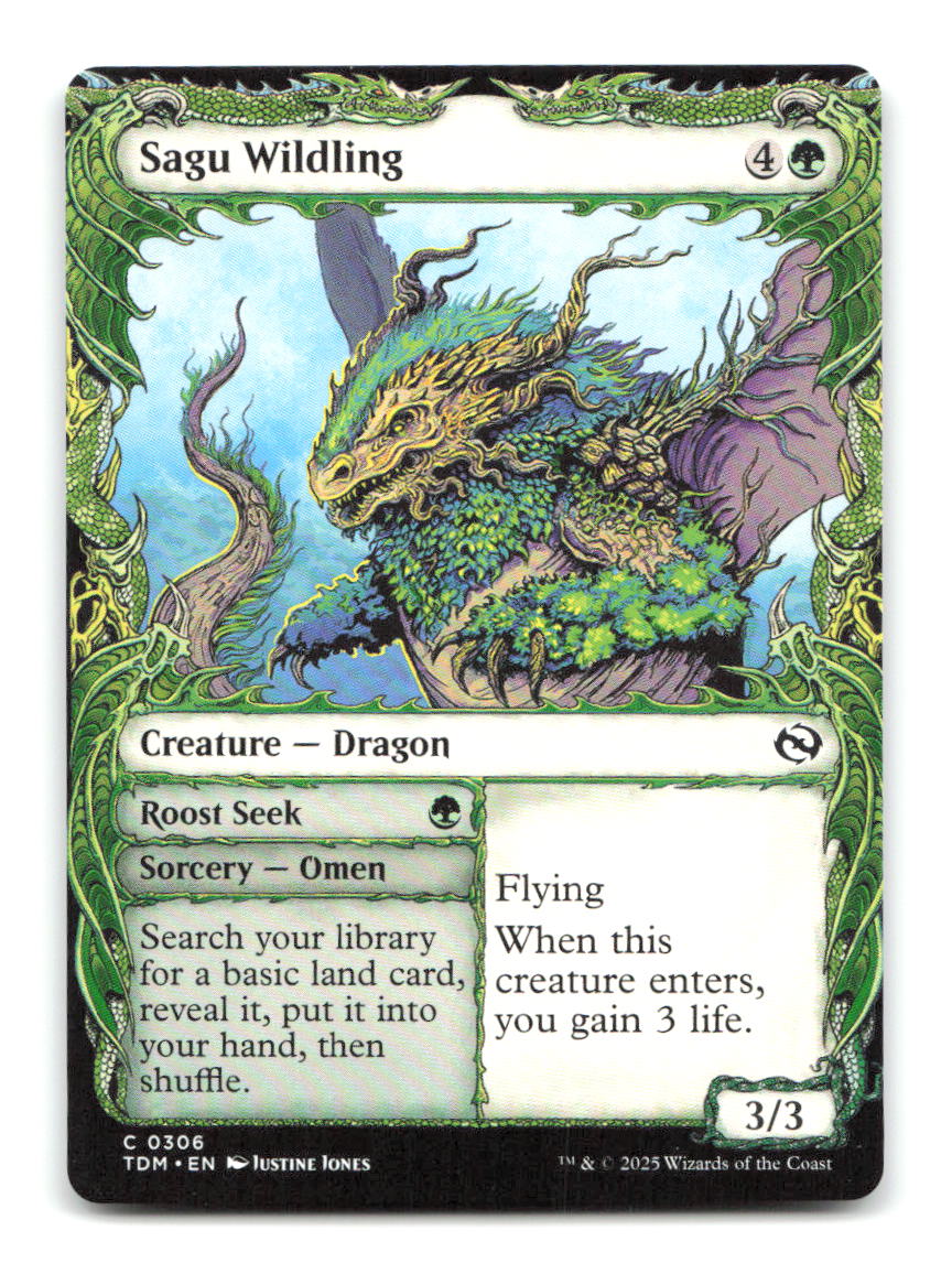 Sagu Wildling (Showcase) 306 C Tarkir: Dragonstorm Magic: The Gathering NM