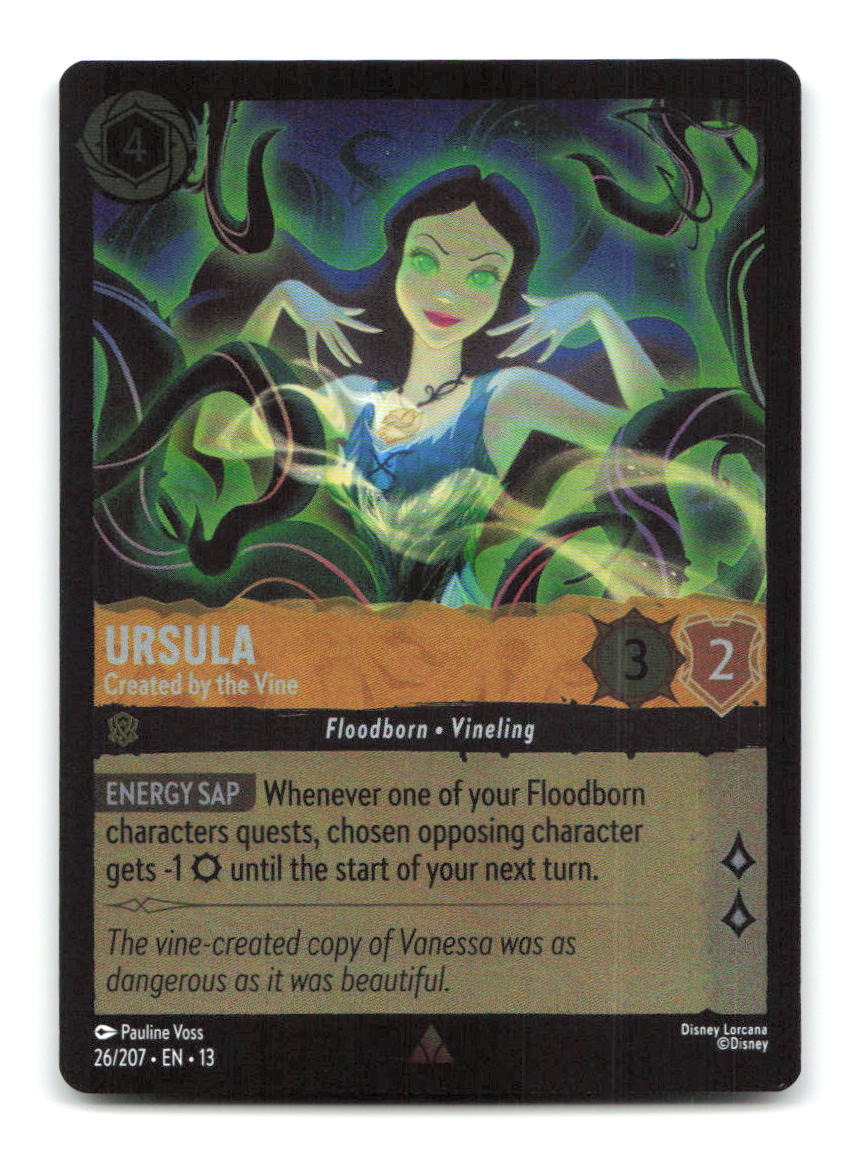 Ursula - Created by the Vine 26/204 13 Lorcana Cold Foil NM