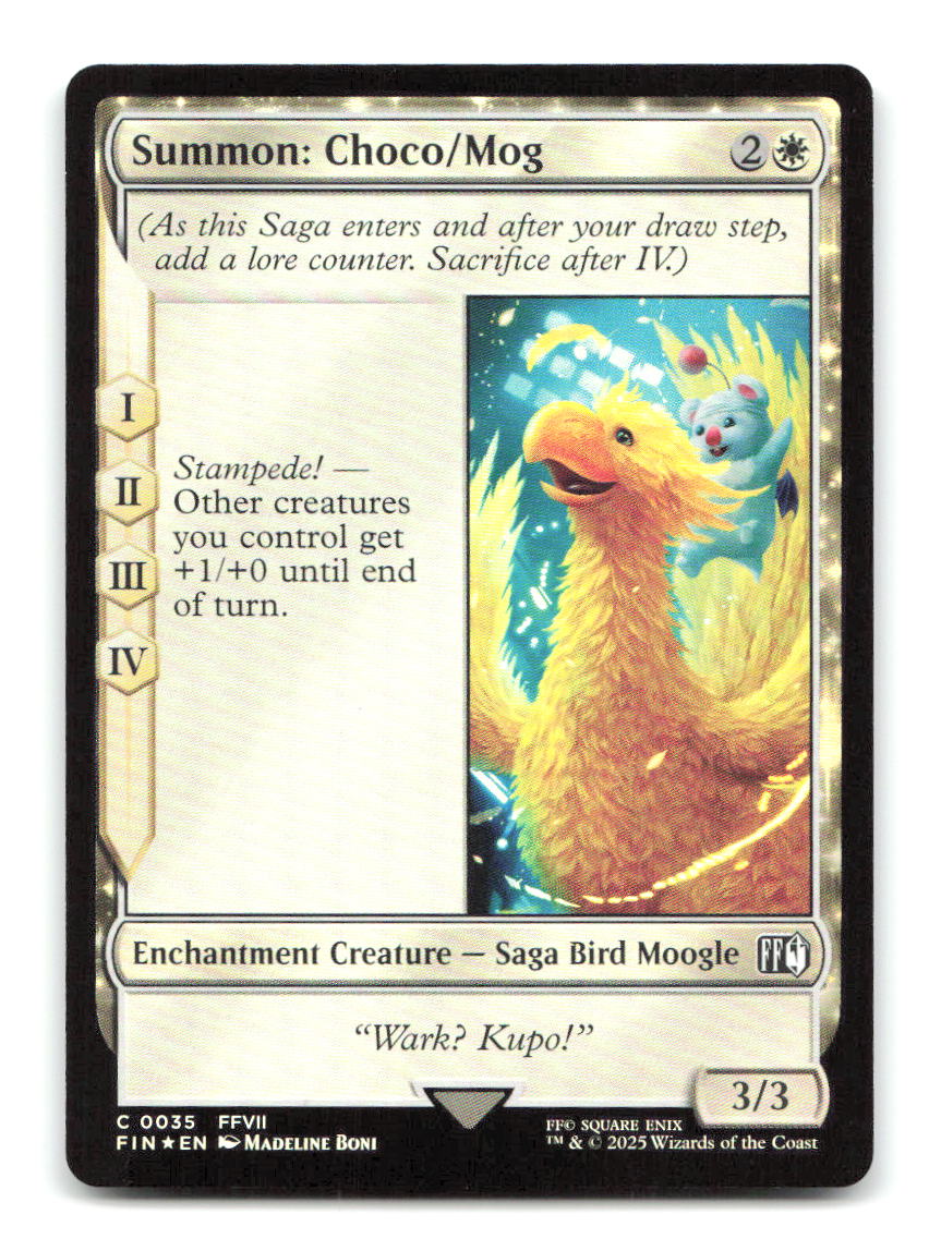 Summon: Choco/Mog 35 FIN Magic: The Gathering Foil NM
